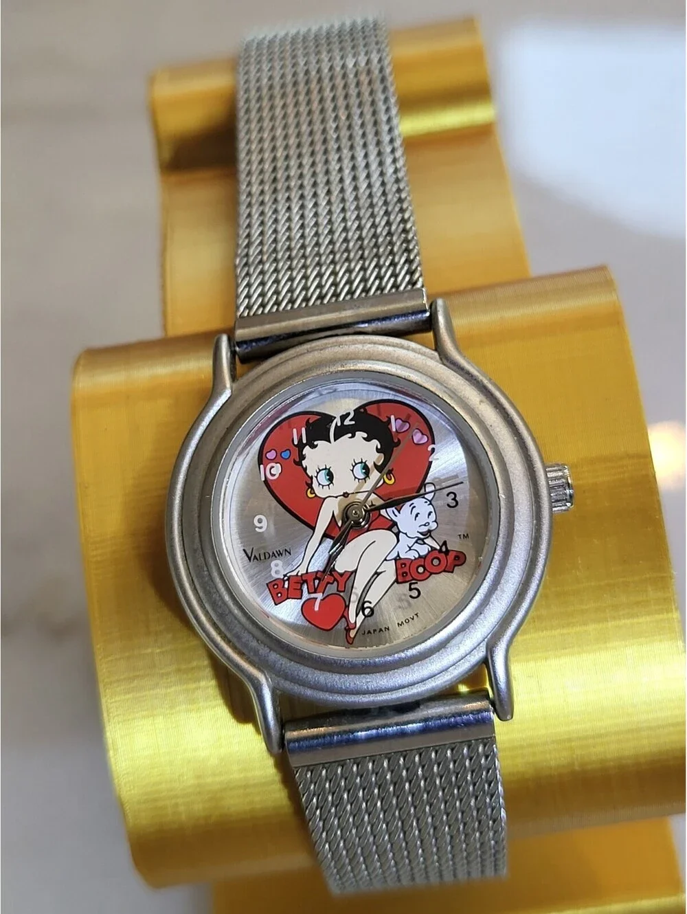 Vtg Betty Boop Women’s Watch 26mm Working New Battery Runs Great 7.5